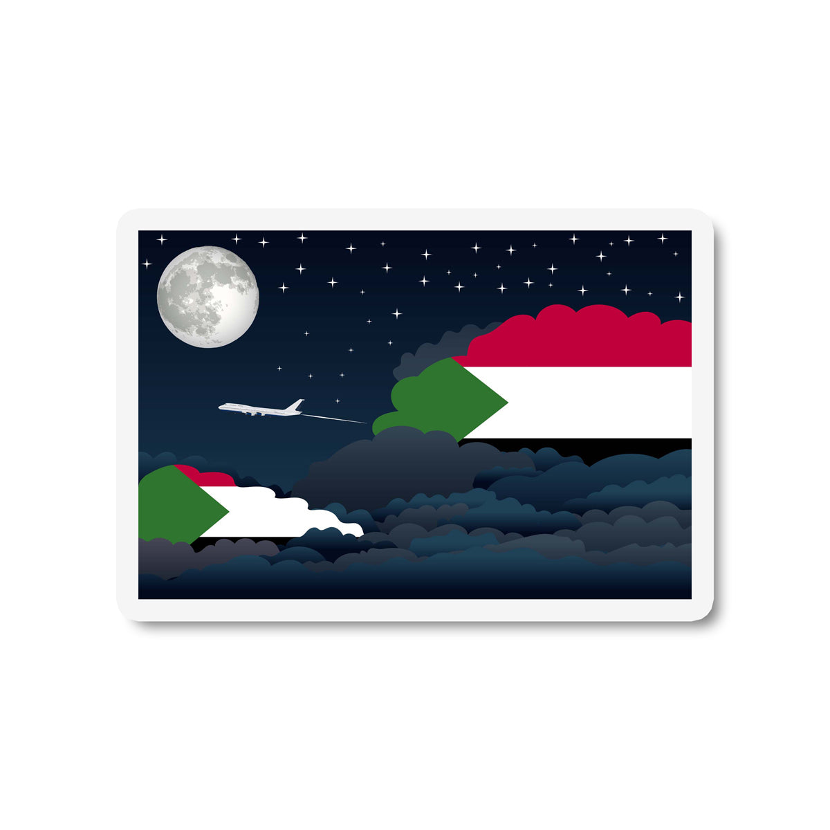 Sudan Night Clouds Magnet