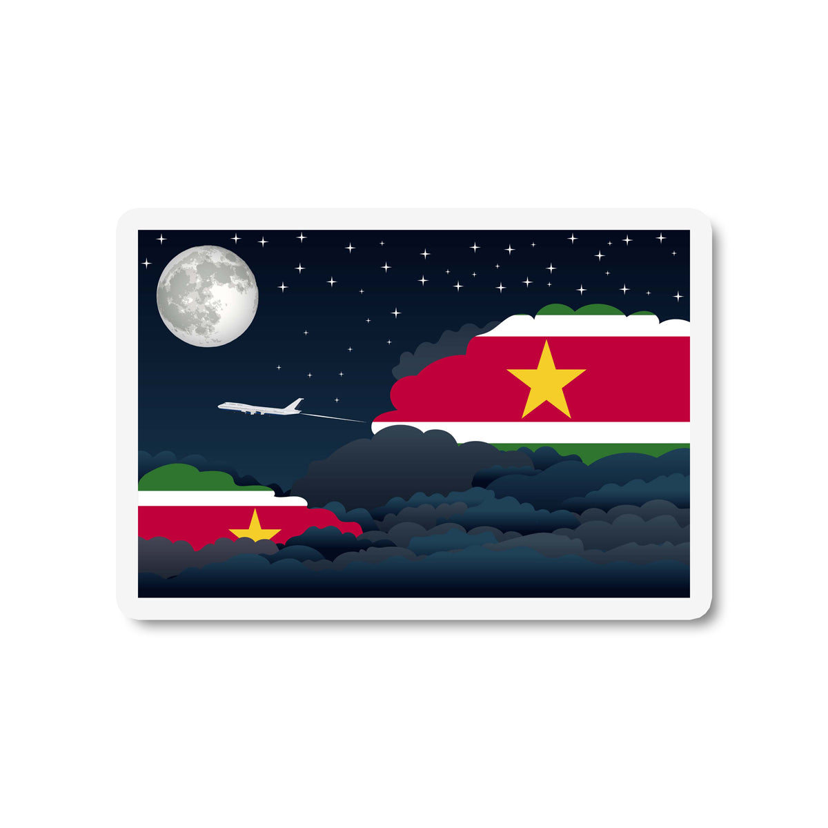 Suriname Night Clouds Magnet