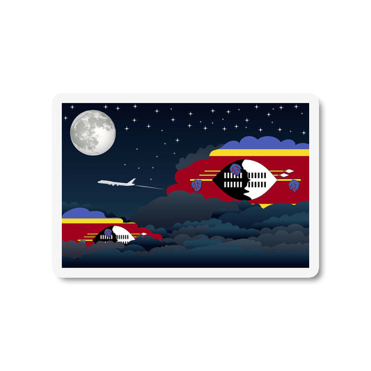 Swaziland Night Clouds Sticker