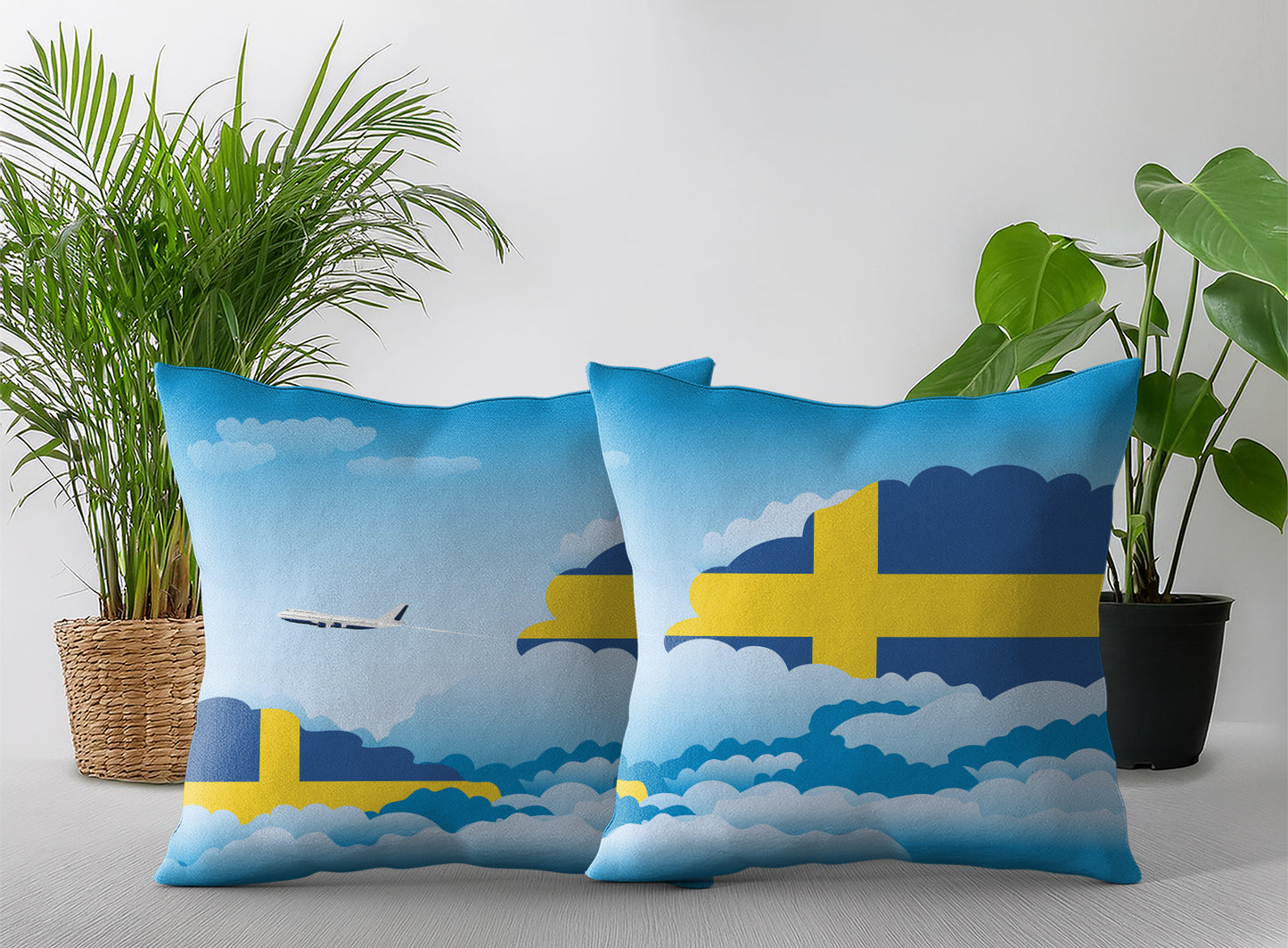 Sweden Day Clouds Pillow Case