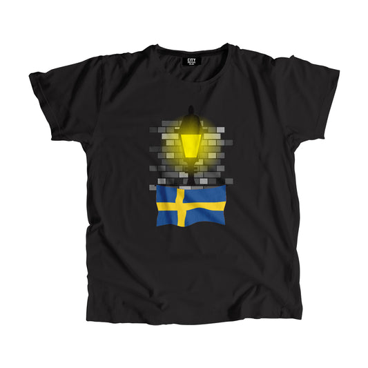 Sweden Street Lamp Bricks Men Unisex T-Shirt