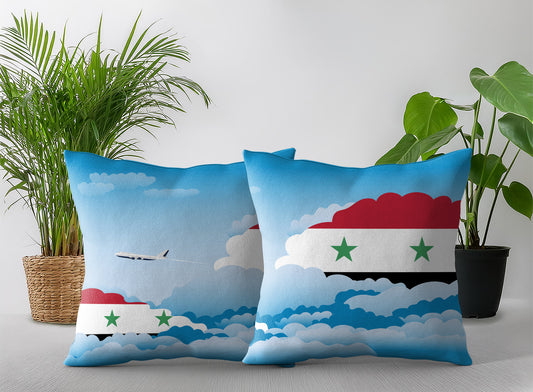 Syria Day Clouds Pillow Case