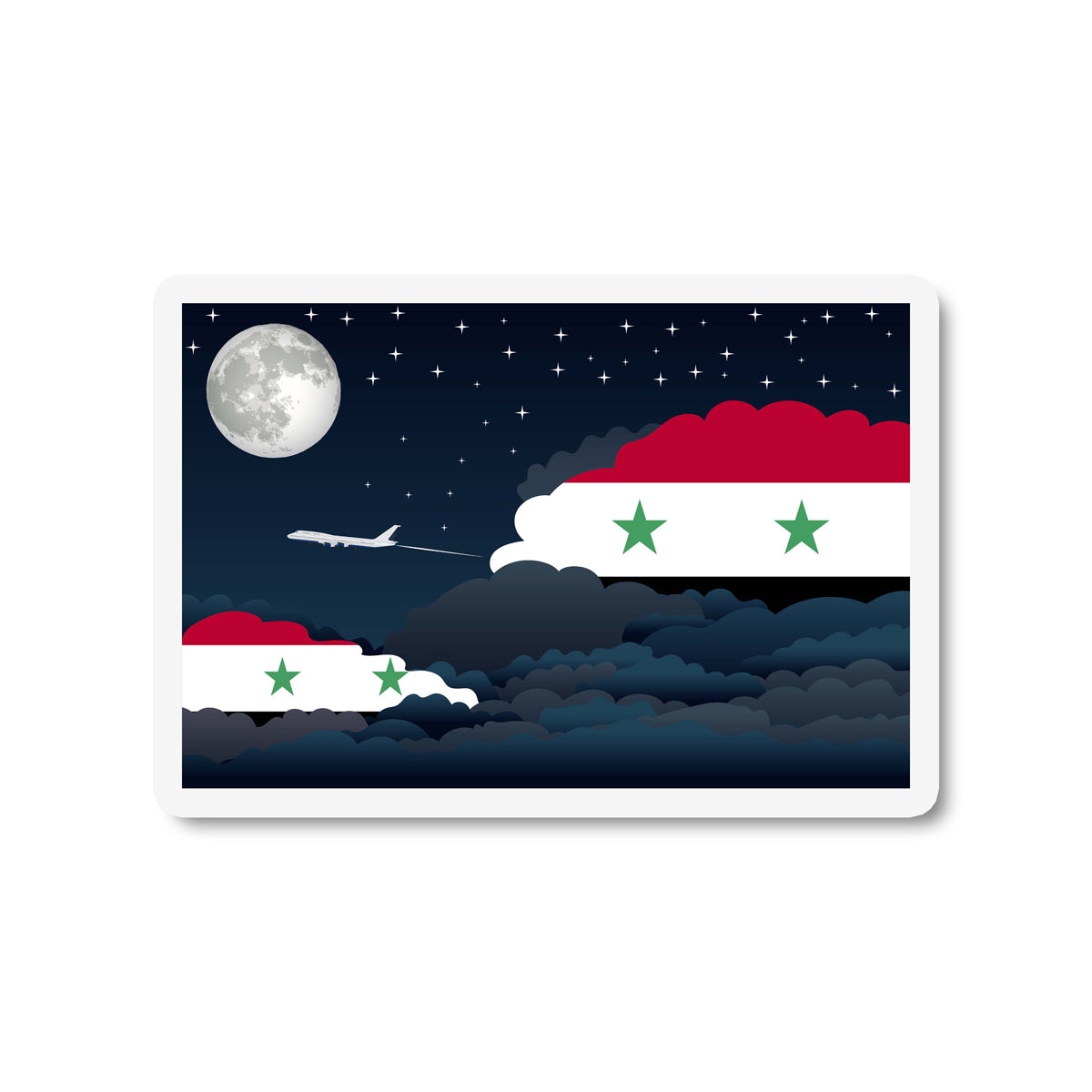 Syria Night Clouds Magnet