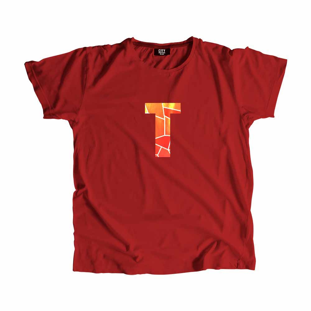 T Letter Men Unisex T-Shirt