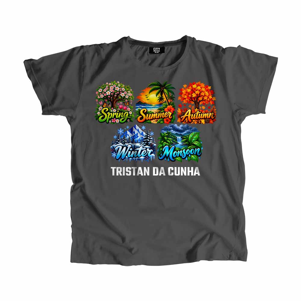 TRISTAN DA CUNHA Seasons Seasons Unisex T-Shirt | City Posters Plus