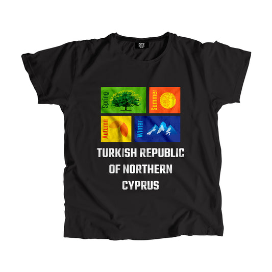 TURKISH REPUBLIC OF NORTHERN CYPRUS Seasons Seasons Unisex T-Shirt | City Posters Plus