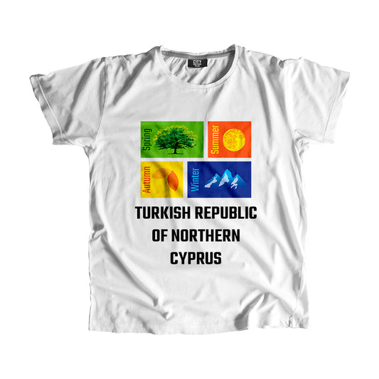 TURKISH REPUBLIC OF NORTHERN CYPRUS Seasons Seasons Unisex T-Shirt | City Posters Plus