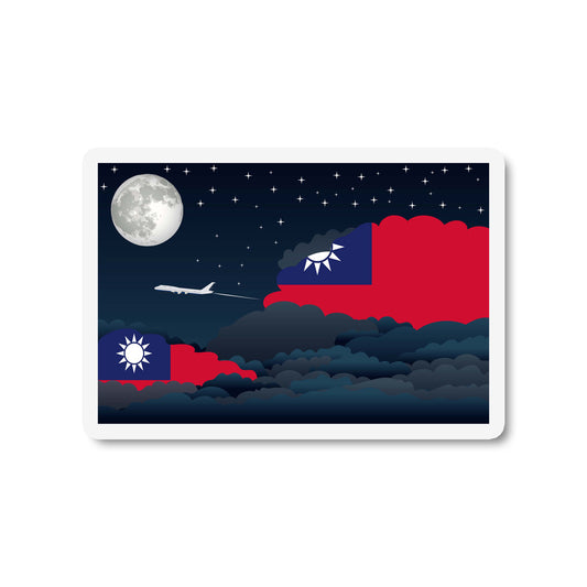 Taiwan Night Clouds Fridge Magnet