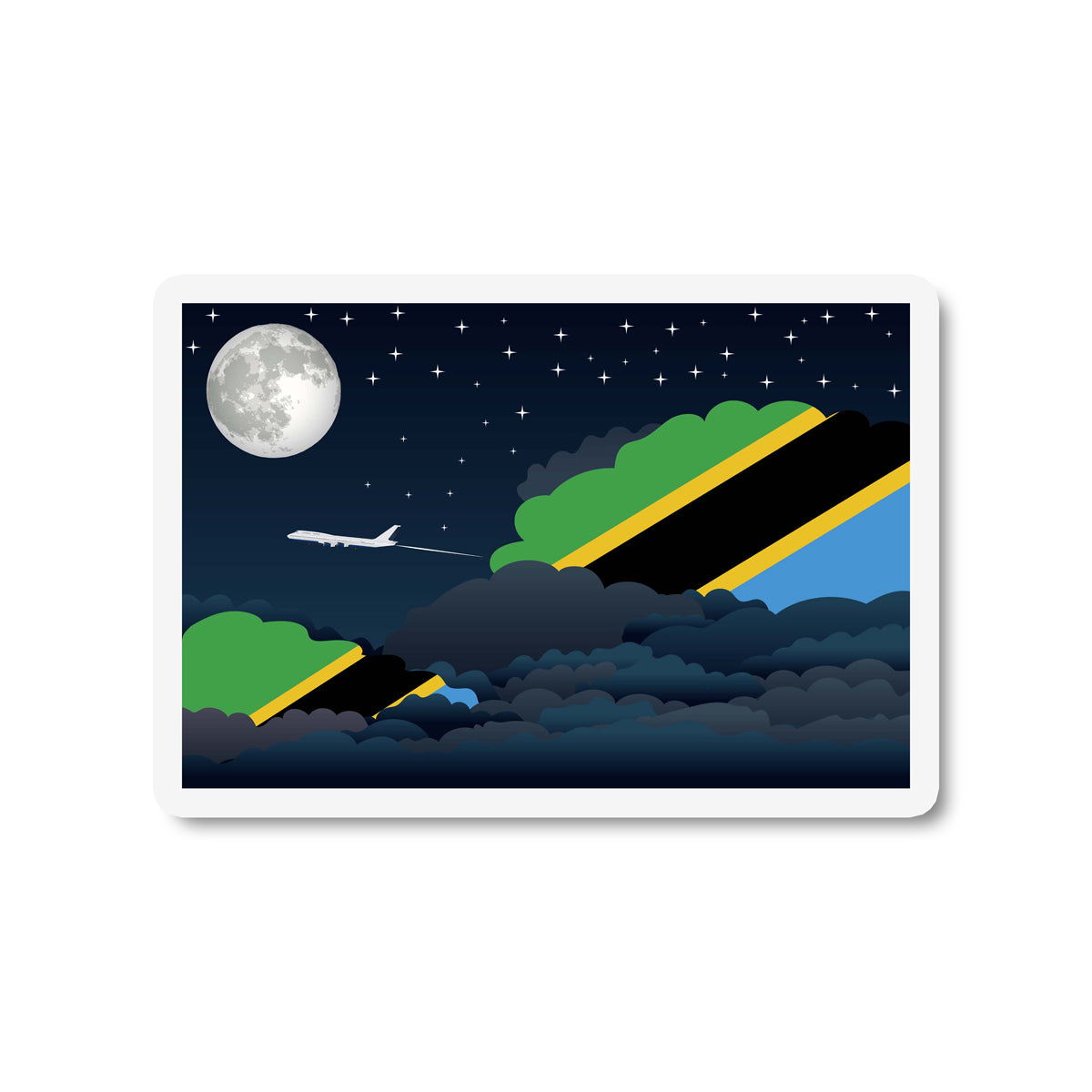 Tanzania Night Clouds Magnet