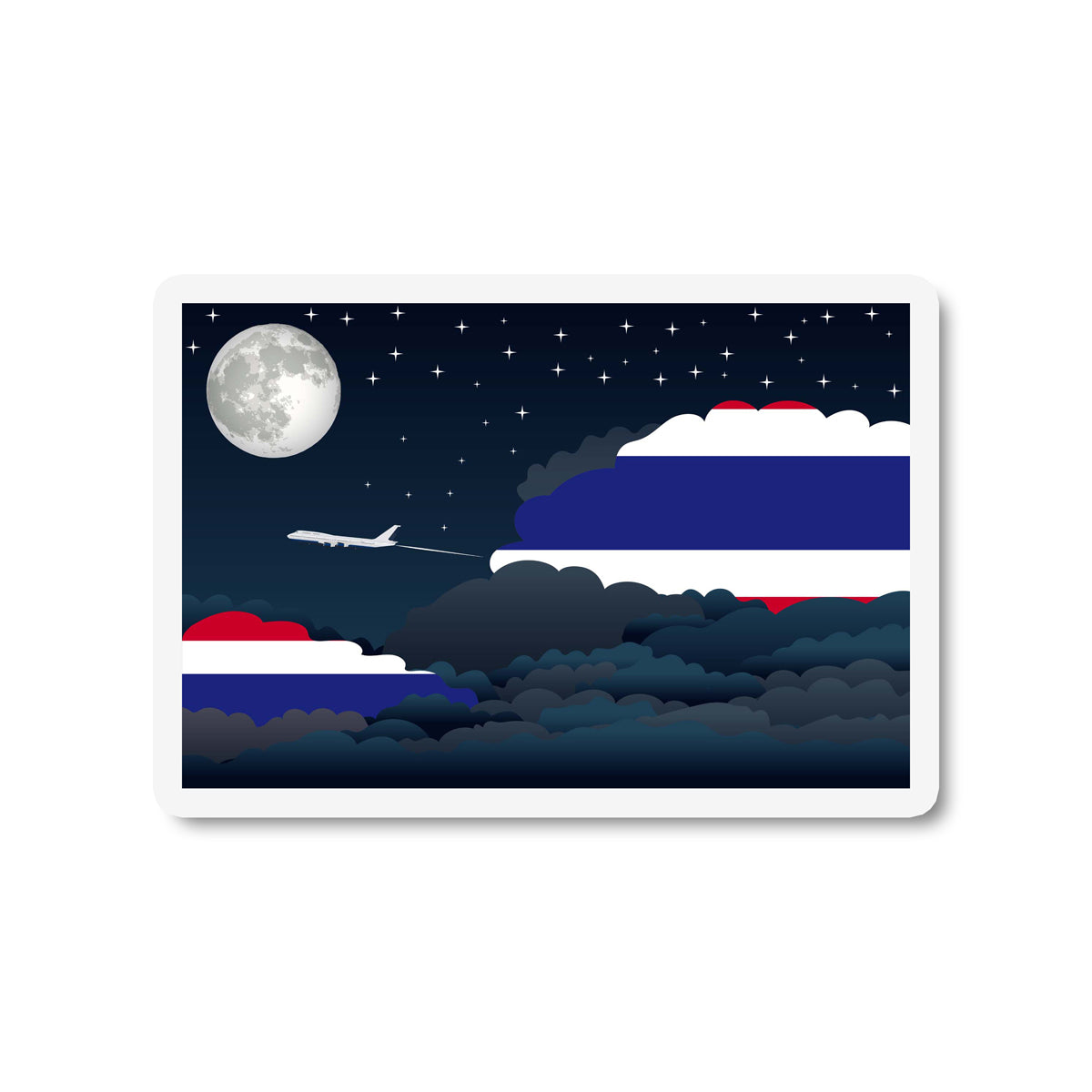 Thailand Night Clouds Magnet