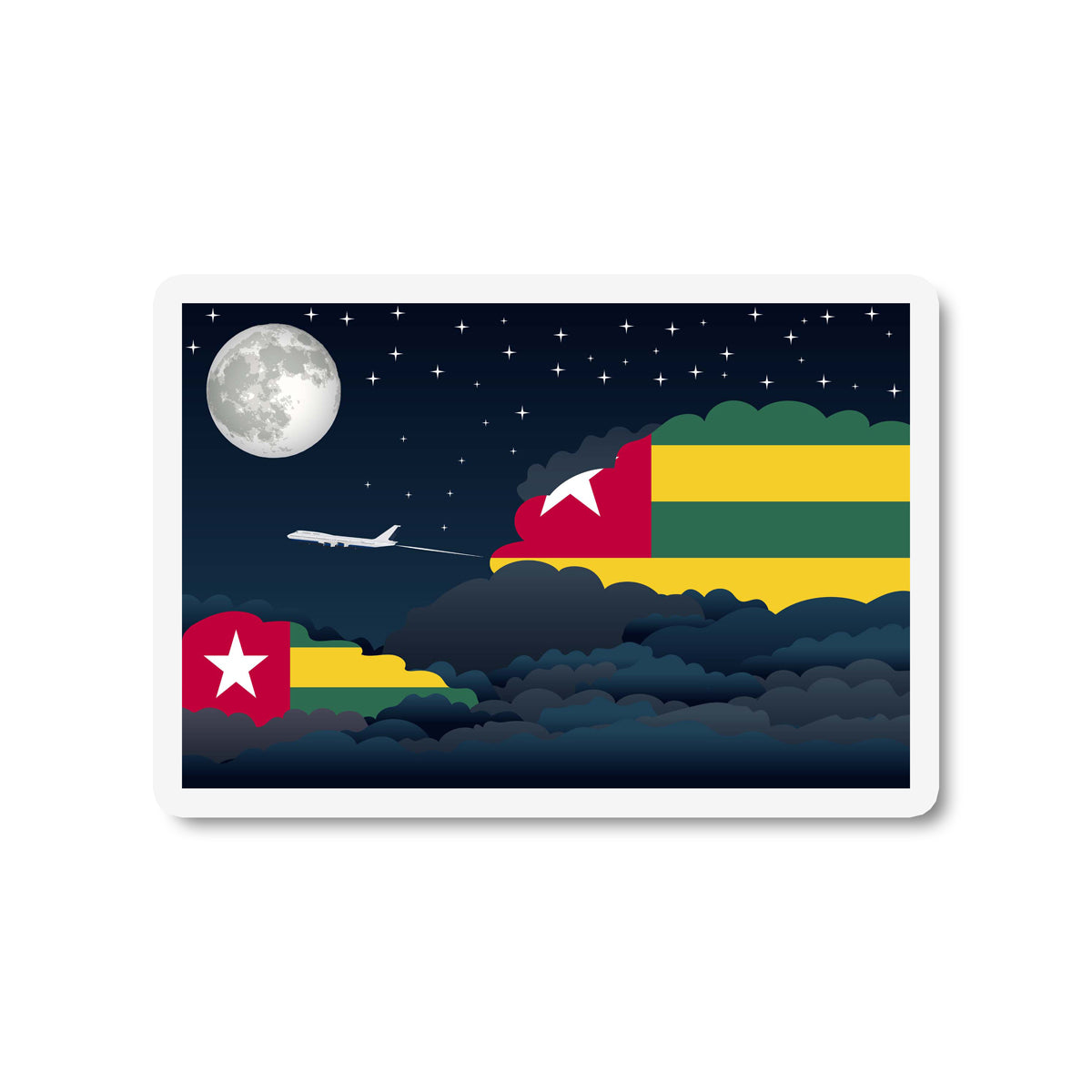 Togo Night Clouds Magnet