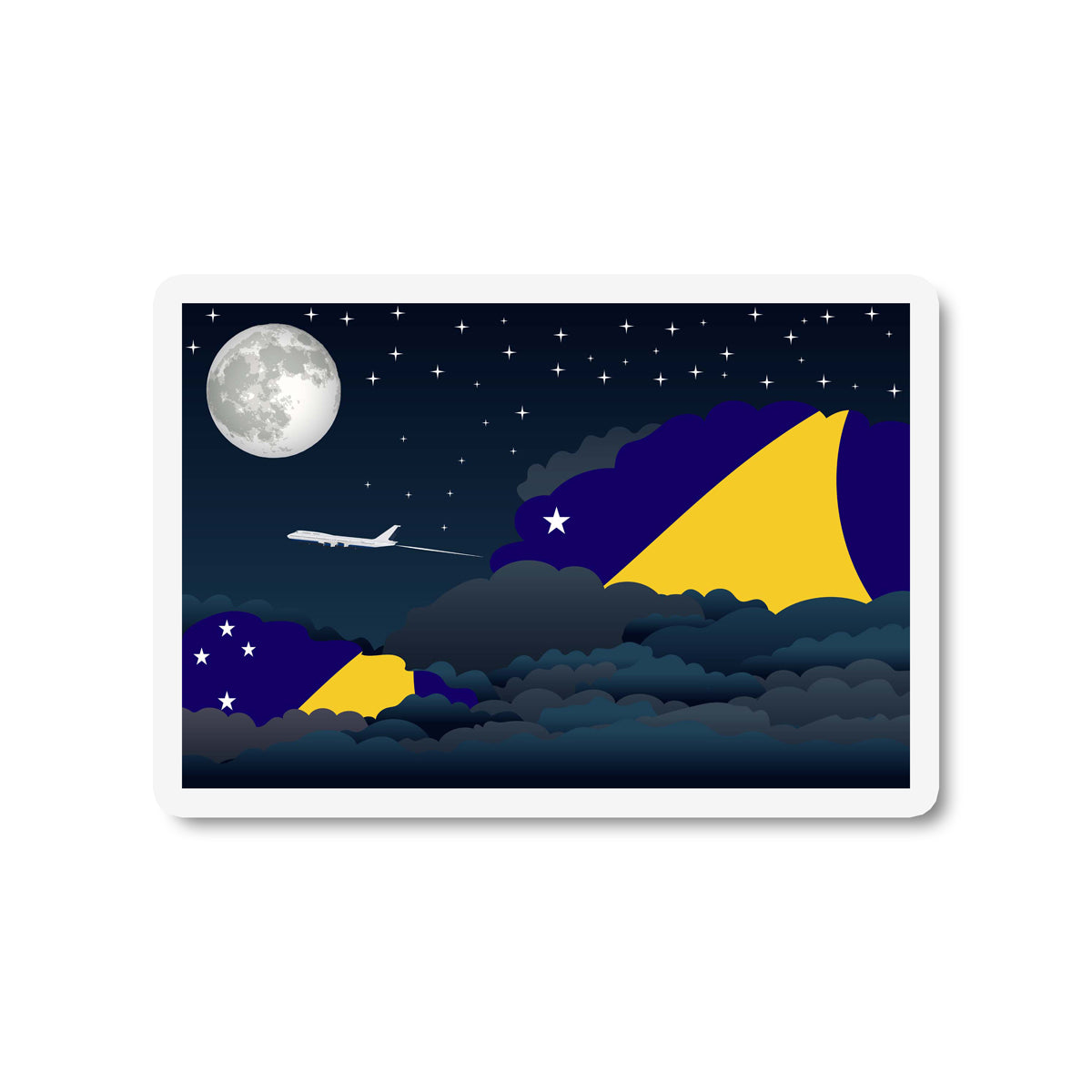 Tokelau Night Clouds Magnet