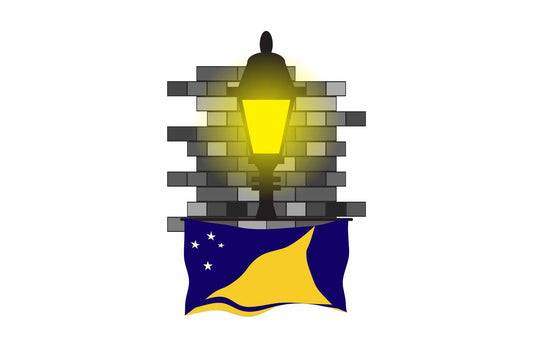 Tokelau Street Lamp Bricks Fridge Magnet