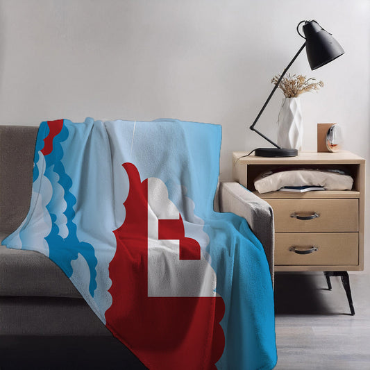 Tonga Day Clouds Blankets & Throws | Soft Premium Blankets | City Posters Plus
