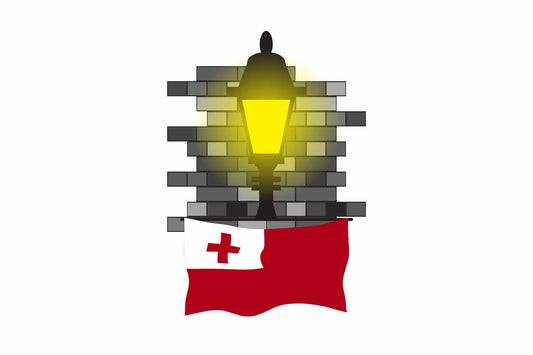 Tonga Street Lamp Bricks Sticker