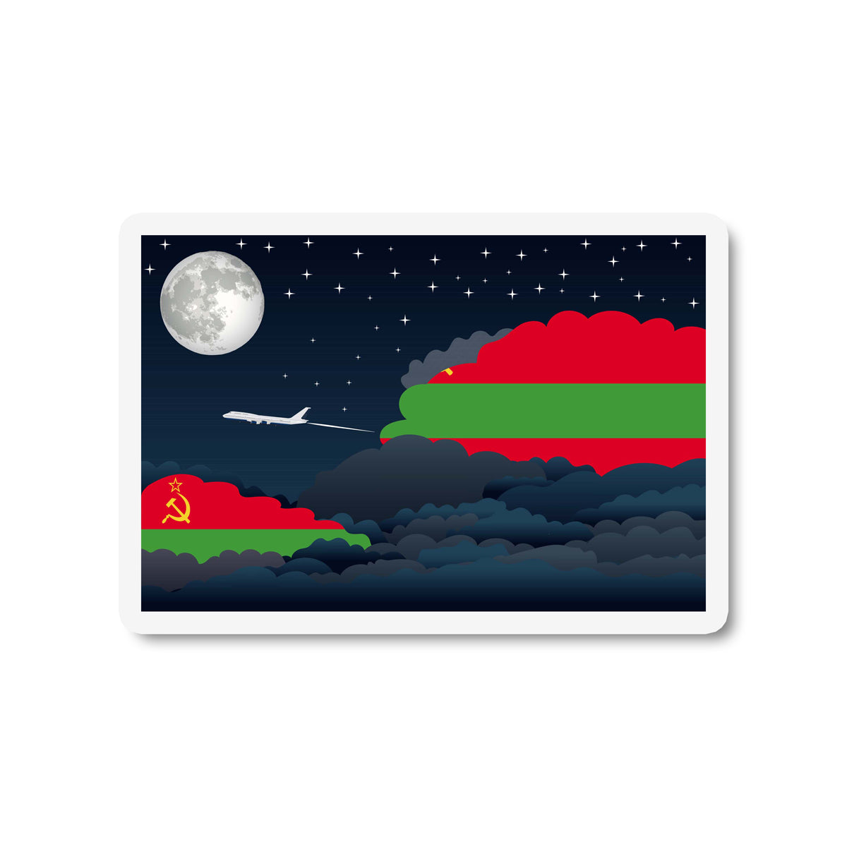 Transnistria Night Clouds Magnet