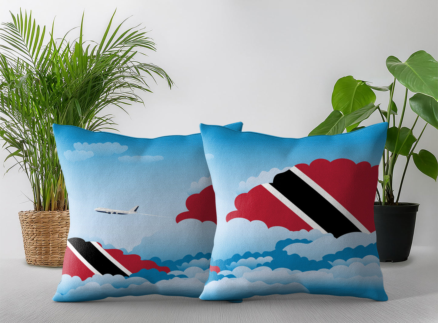 Trinidad and Tobago Day Clouds Pillow Case