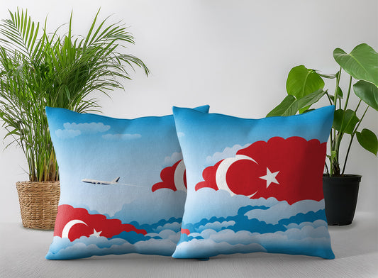 Turkey Day Clouds Pillow Case