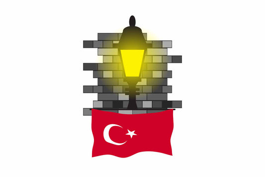 Turkey Street Lamp Bricks Magnet