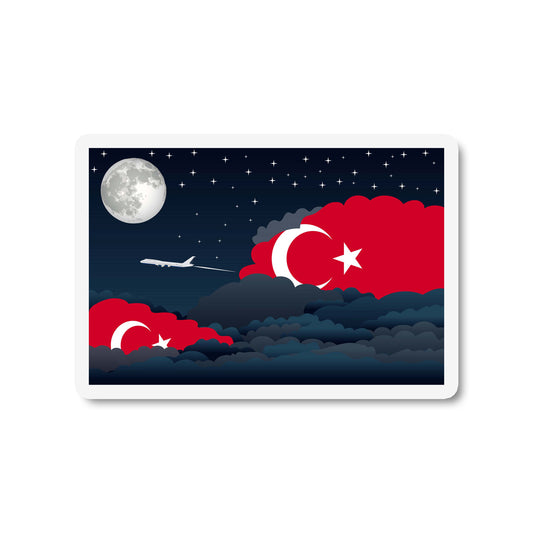 Turkey Night Clouds Fridge Magnet