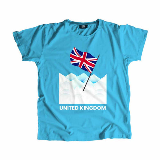 United Kingdom Flag Snow Men Unisex T-Shirt