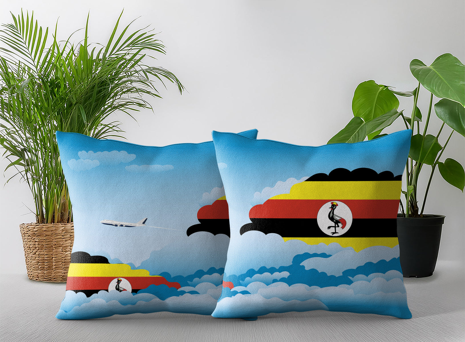 Uganda Day Clouds Pillow Case