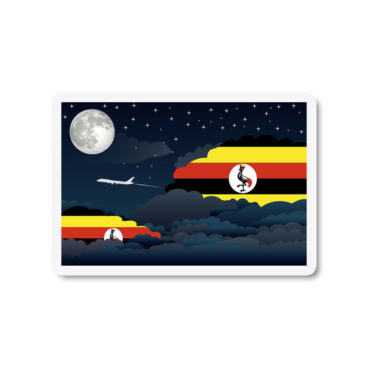 Uganda Night Clouds Fridge Magnet