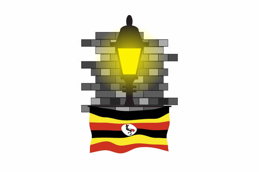 Uganda Street Lamp Bricks Sticker