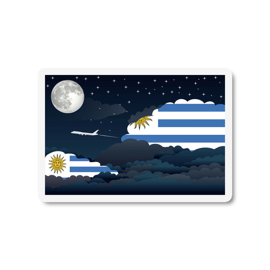 Uruguay Night Clouds Magnet