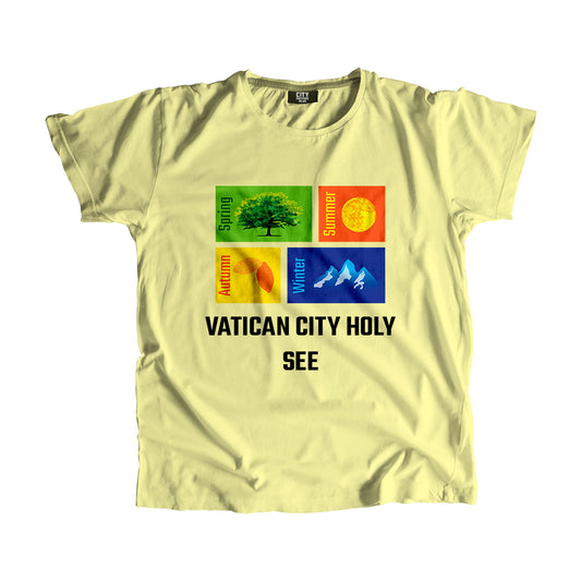 VATICAN CITY HOLY SEE Seasons Seasons Unisex T-Shirt | City Posters Plus