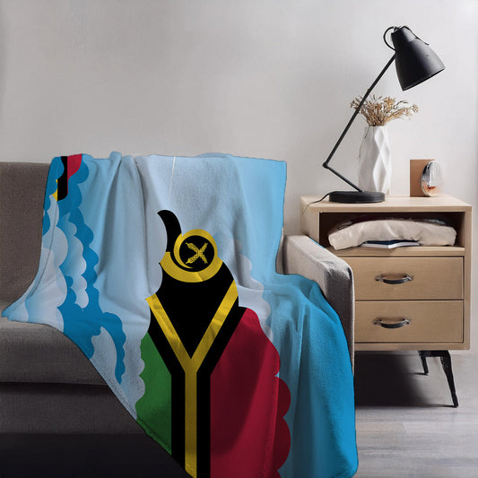 Vanuatu Day Clouds Blankets & Throws | Soft Premium Blankets | City Posters Plus