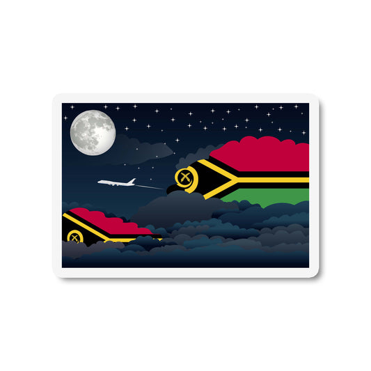 Vanuatu Night Clouds Fridge Magnet