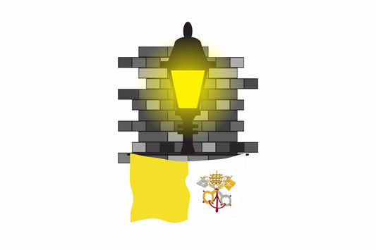 Vatican City Holy See Street Lamp Bricks Sticker