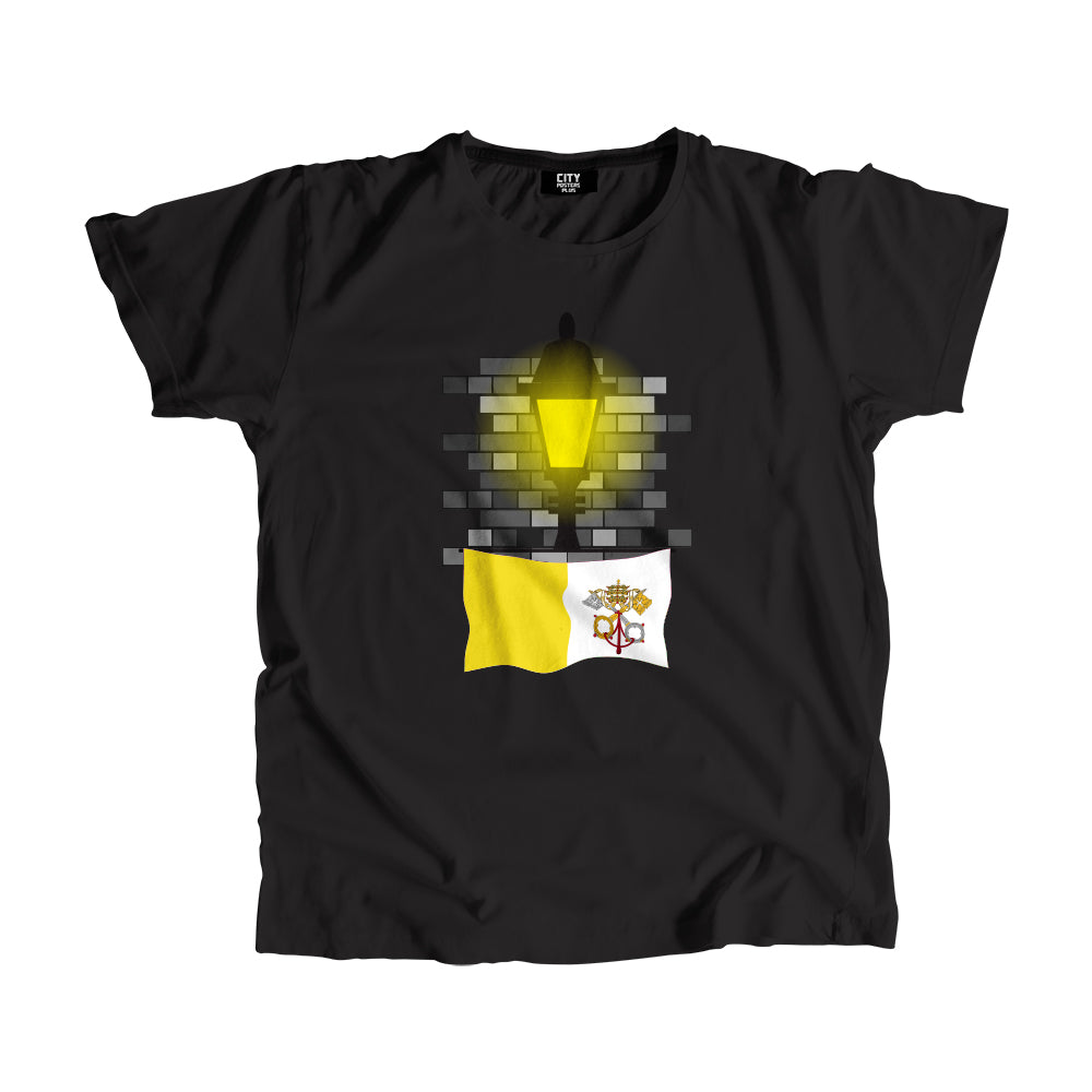 Vatican City Holy See Street Lamp Bricks Men Unisex T-Shirt
