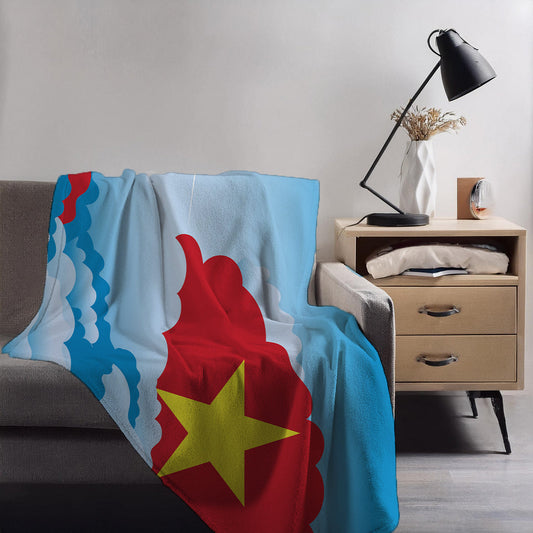 Vietnam Day Clouds Blankets & Throws | Soft Premium Blankets | City Posters Plus