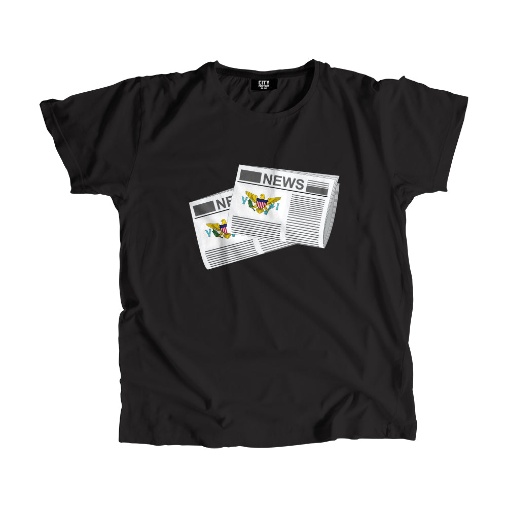 Virgin Islands   US Newspapers Unisex T Shirt