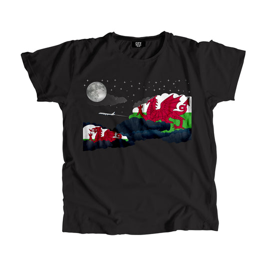 Wales Night Clouds Men Unisex T-Shirt