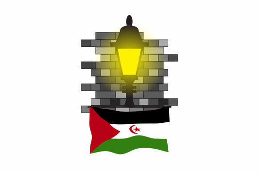 Western Sahara Street Lamp Bricks Sticker