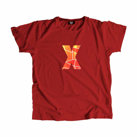 X Letter Men Unisex T-Shirt