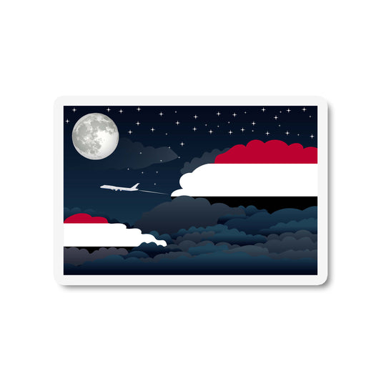 Yemen Night Clouds Sticker