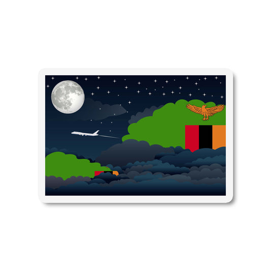 Zambia Night Clouds Fridge Magnet
