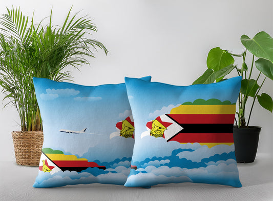 Zimbabwe Day Clouds Pillow Case