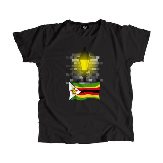 Zimbabwe Street Lamp Bricks Men Unisex T-Shirt