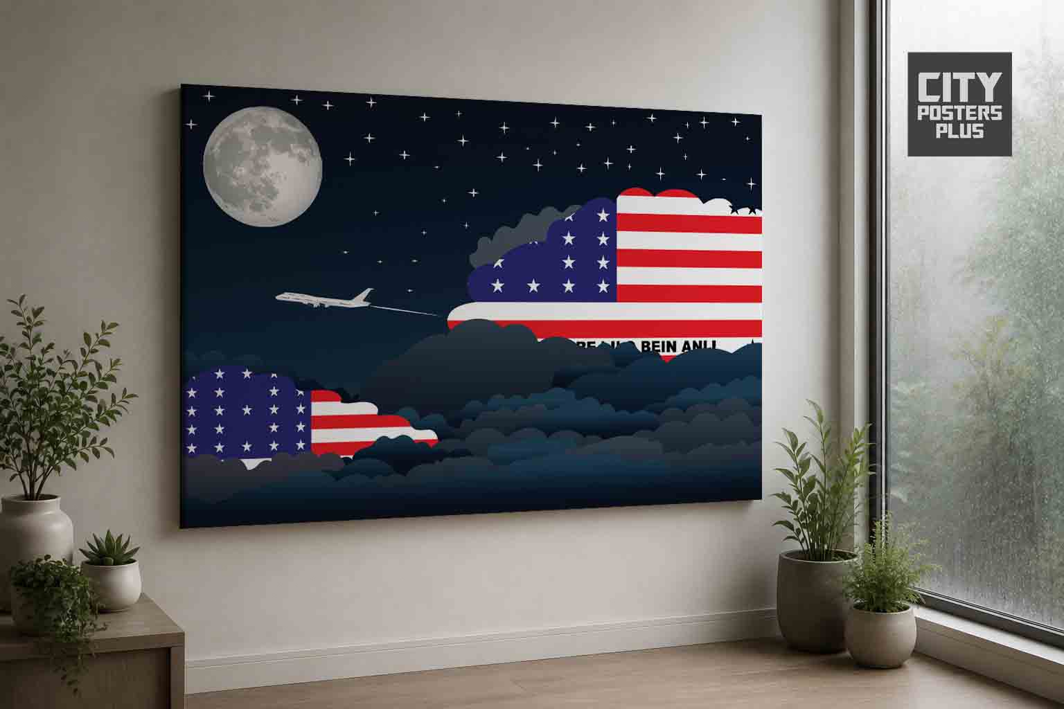 Bikini Atoll Night Clouds Framed Canvas Prints | Country & City Wall Art