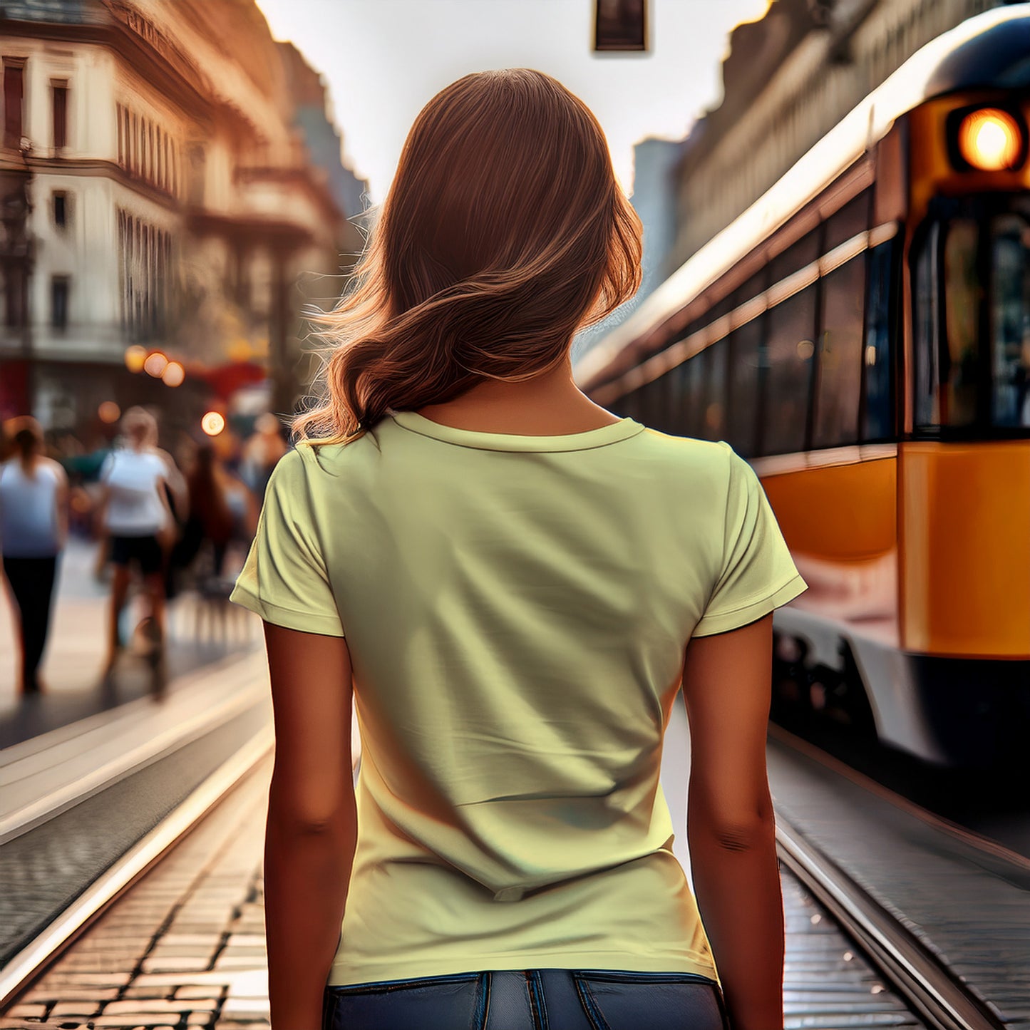2074 Year Women T-Shirt (Butter Yellow)