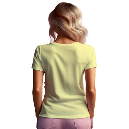 10 Number Women T-Shirt (Butter Yellow) | Stylish Numeric Graphic Tee