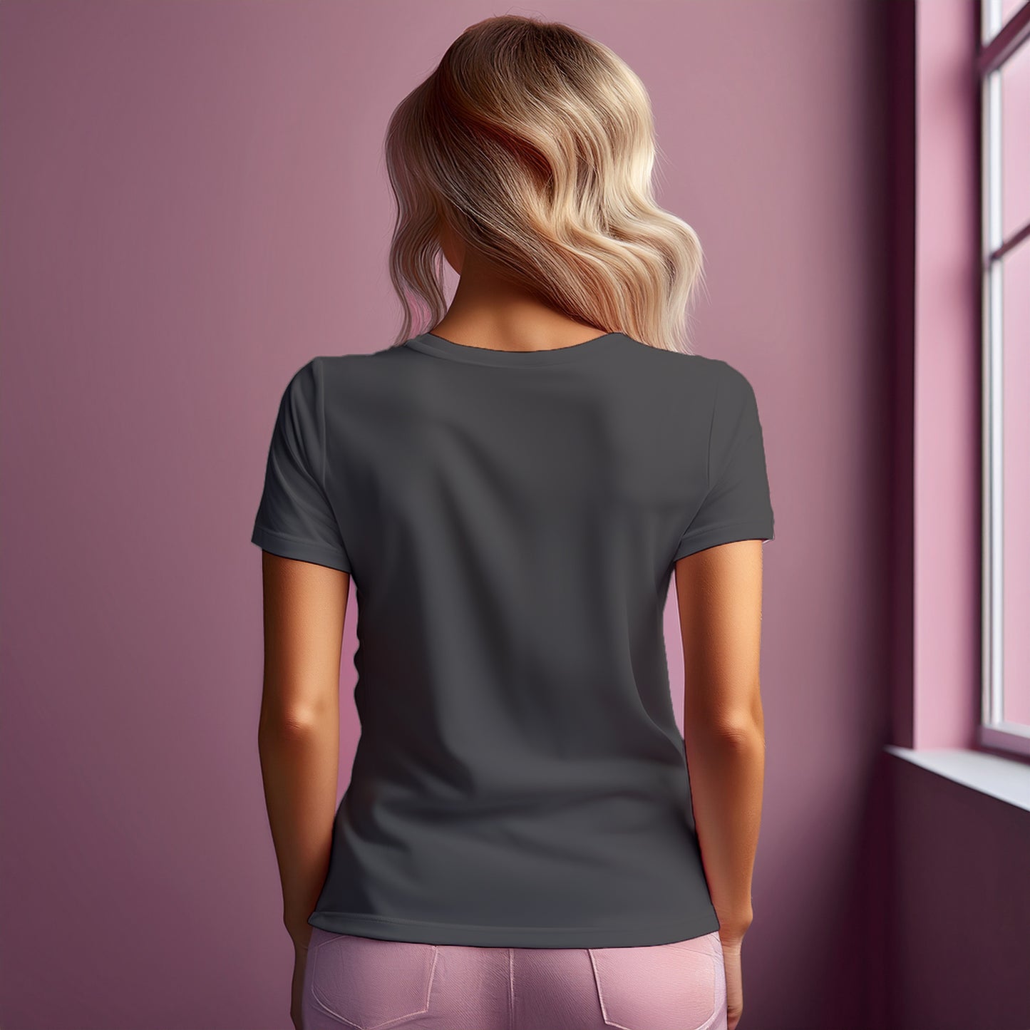 37 Number Women T-Shirt (Charcoal Grey)