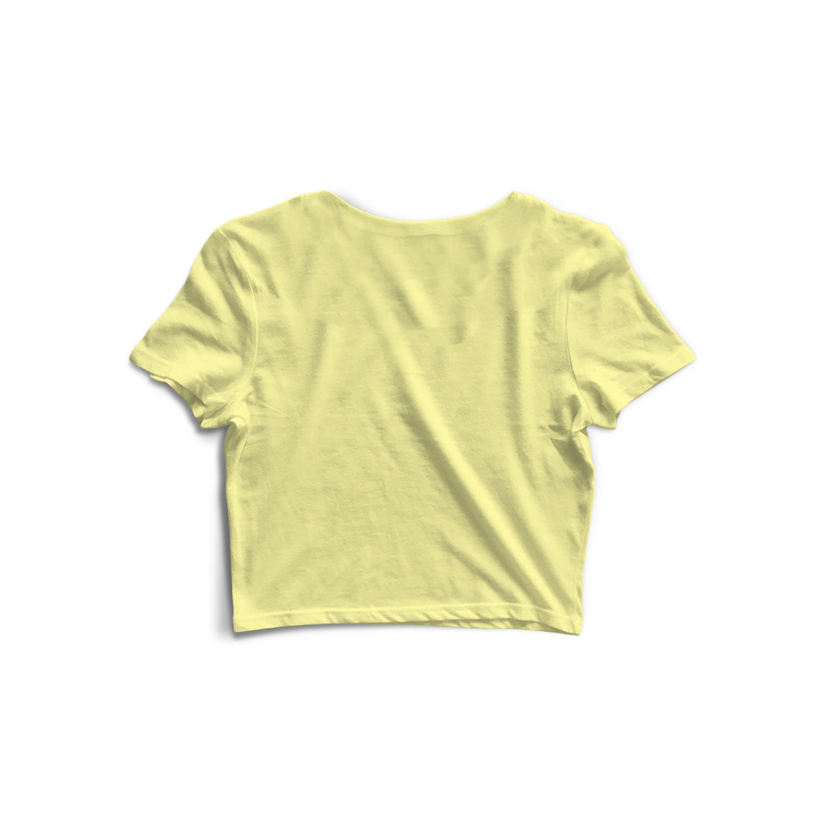 06 Number Women Crop Top (Butter Yellow)