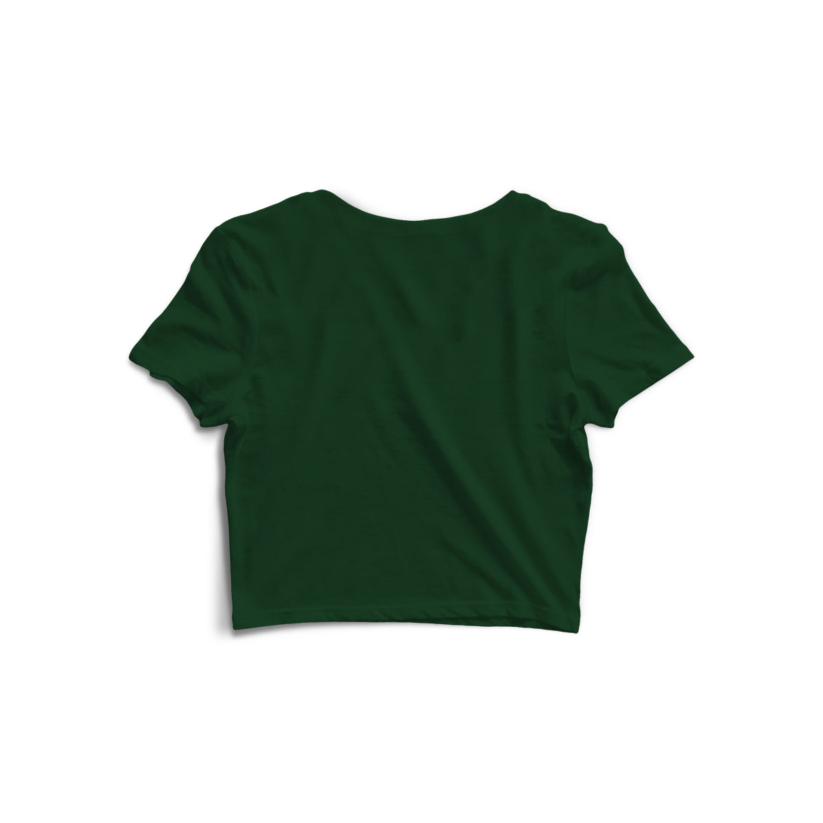 00 Number Women Crop Top (Olive Green)