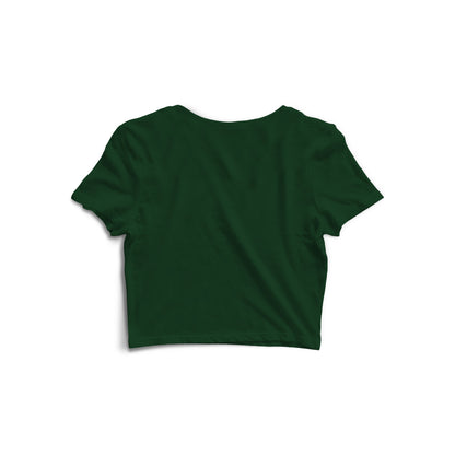 04 Number Women Crop Top (Olive Green)